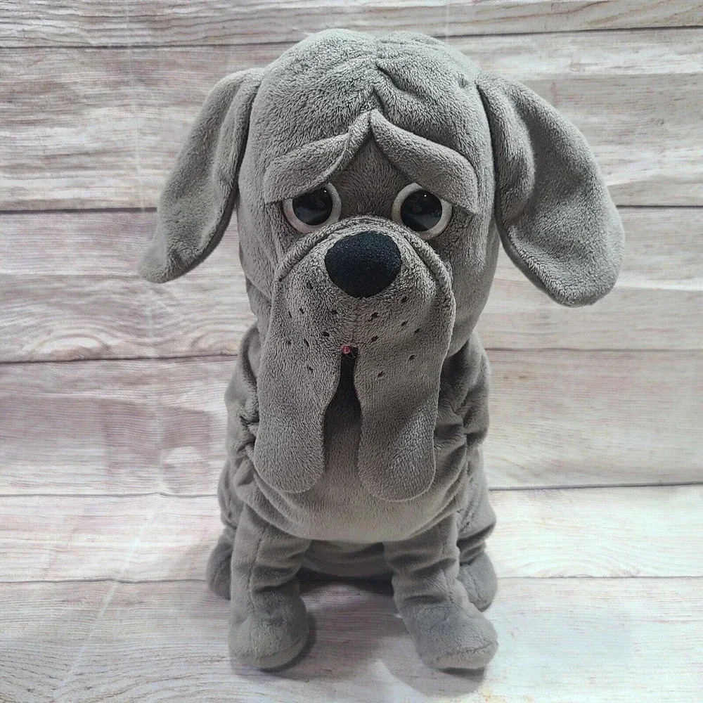 Wizarding World of Harry Potter Plush Fang Dog Stuffed Animal Gray 13"
